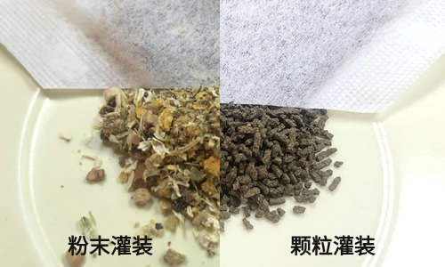 兩種不同的茶包